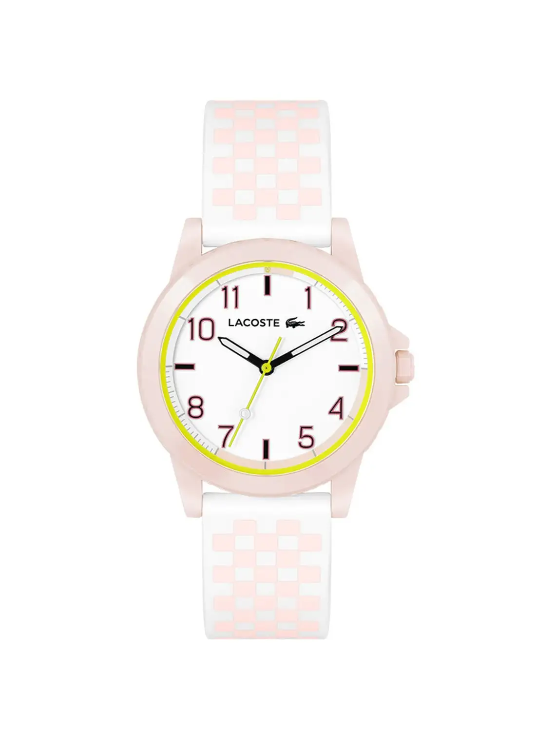LACOSTE Unisex Analog Round Shape Silicone Wrist Watch 2020147 - 36 Mm