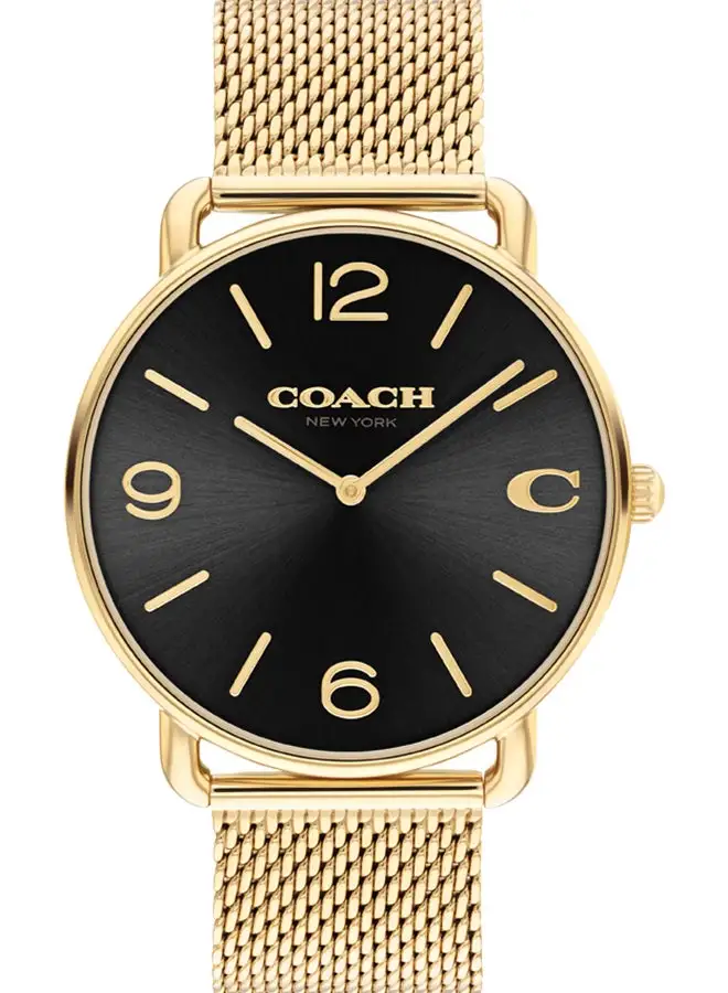 COACH Men's Analog Round Shape Stainless Steel Wrist Watch 14602654 - 41 Mm