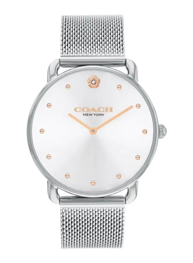 COACH Women's Analog Round Shape Stainless Steel Wrist Watch 14504207 - 36 Mm