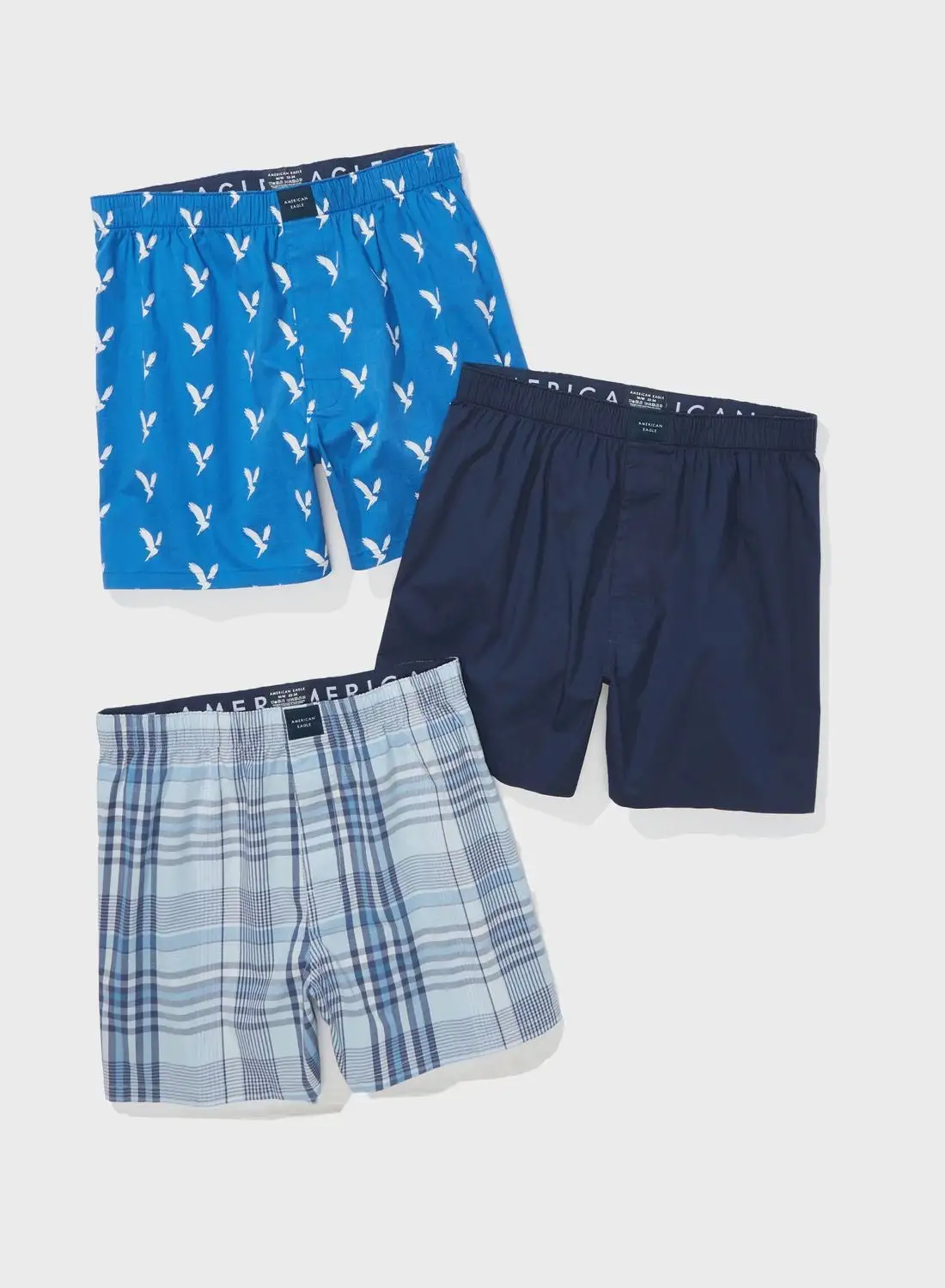 American Eagle 3 Pack Assorted Trunks