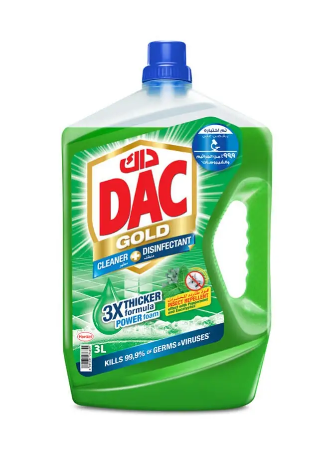 Dac Gold Multi Purpose Disinfectant And Liquid Cleaner Green 3Liters