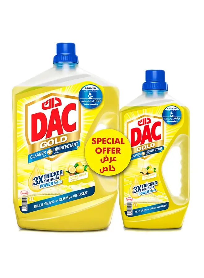 Dac Multi-Purpose Disinfectant And Liquid Cleaner Citrus 4Liters