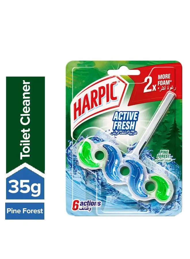 Harpic Active Fresh Toilet Block, Pine Forest 35grams