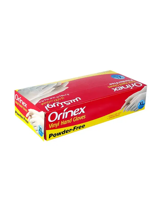 أورينكس 100 قطعة قفازات مقاس XL شفاف