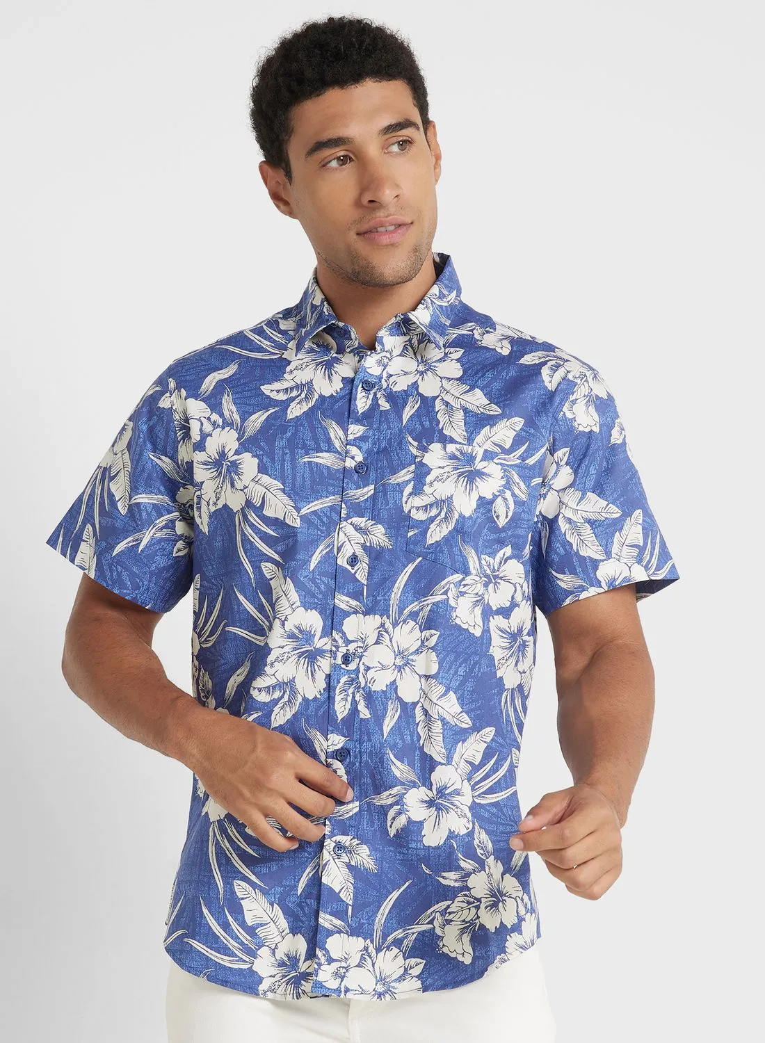 Seventy Five Leaf Print Shirt