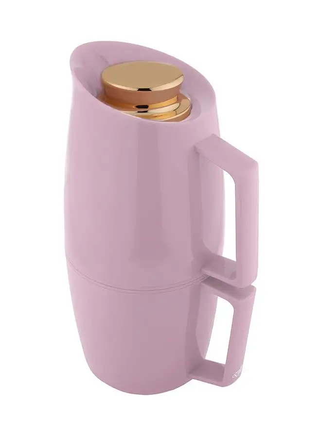 Alsaif 2-In-1 Coffee And Tea Vacuum Flask Light Pink/Gold