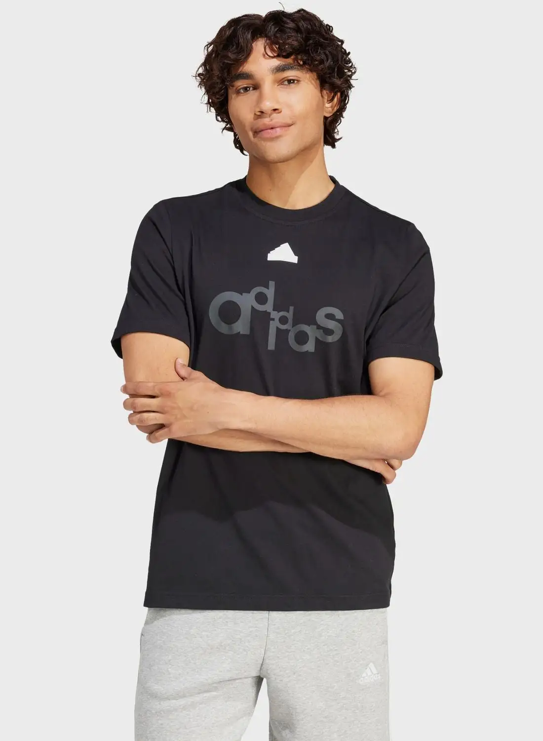 Adidas Big Logo Single Jersey Q1 T-Shirt