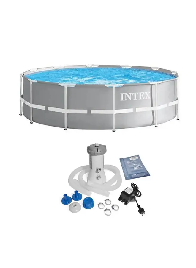 INTEX Prism Frame Pool With Water Filter Pump 366x76cm