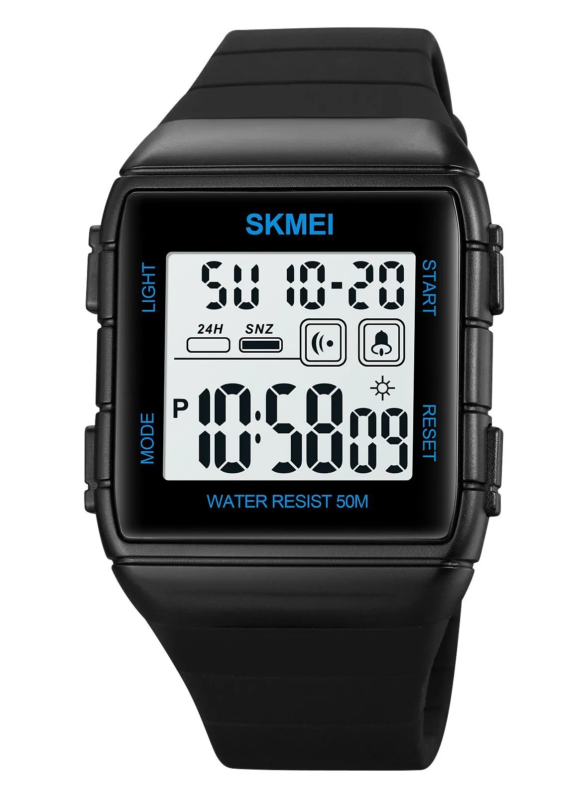 SKMEI Watches For Men Water Resistant Multifunction Digital Watch - Black