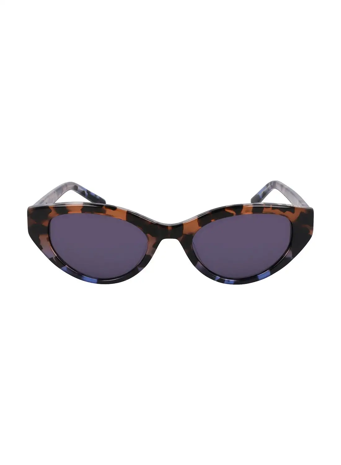 DKNY Women's Oval Sunglasses - Blue - Lens Size: 51 Mm