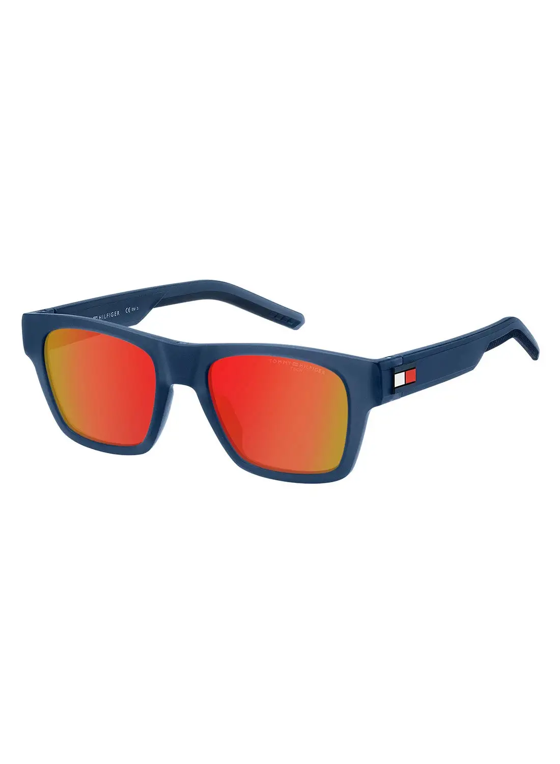 TOMMY HILFIGER Men's UV Protection Rectangular Sunglasses - Th 1975/S Blue Millimeter - Lens Size: 51 Mm