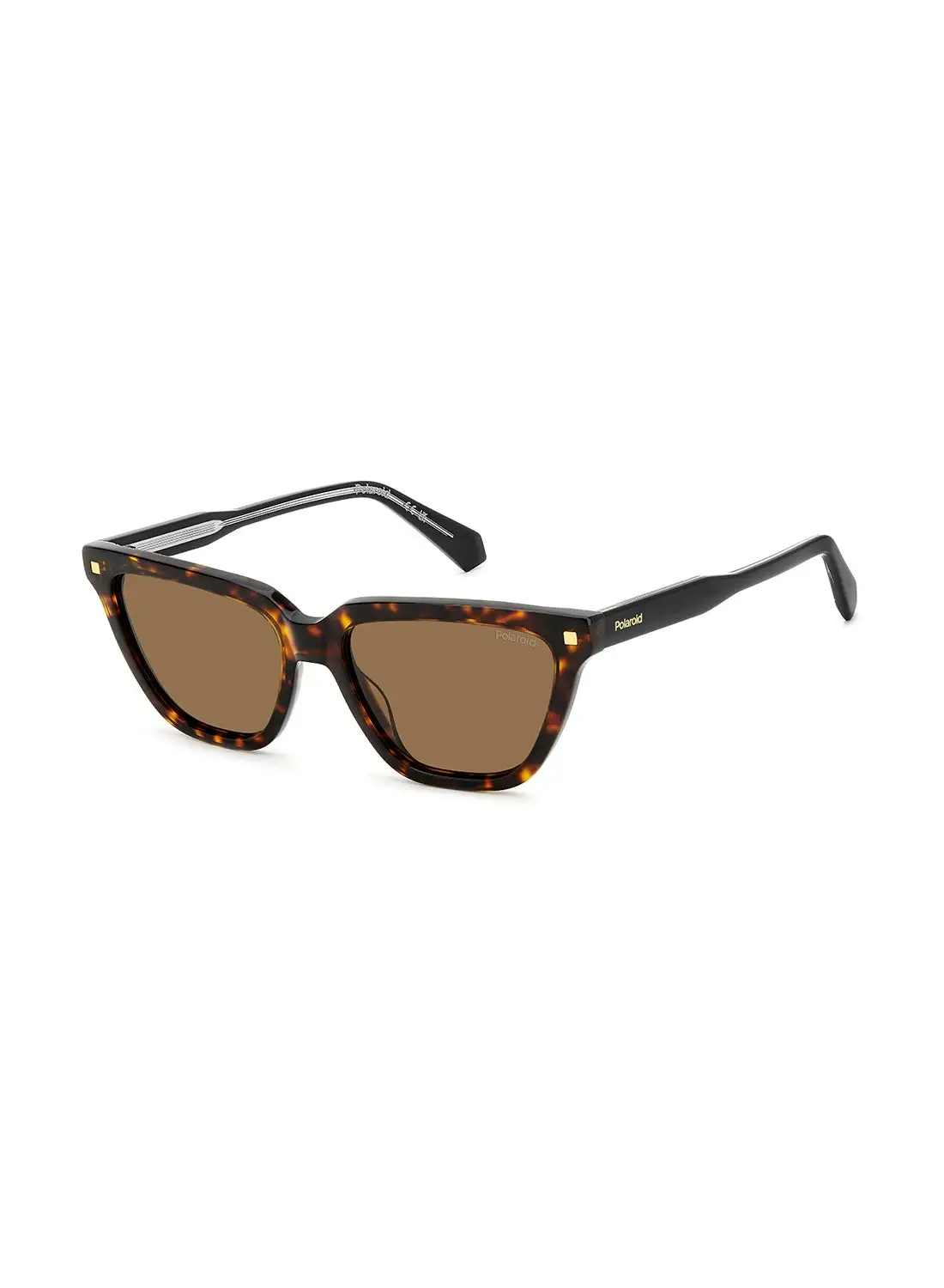 Polaroid Women's Polarized Rectangular Sunglasses - Pld 4157/S/X Brown Millimeter - Lens Size: 55 Mm