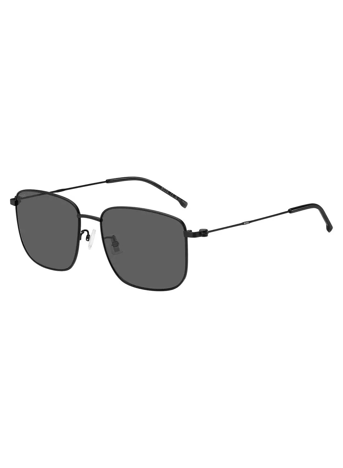 HUGO BOSS Men's UV Protection Rectangular Sunglasses - Boss 1619/F/S Black Millimeter - Lens Size: 58 Mm