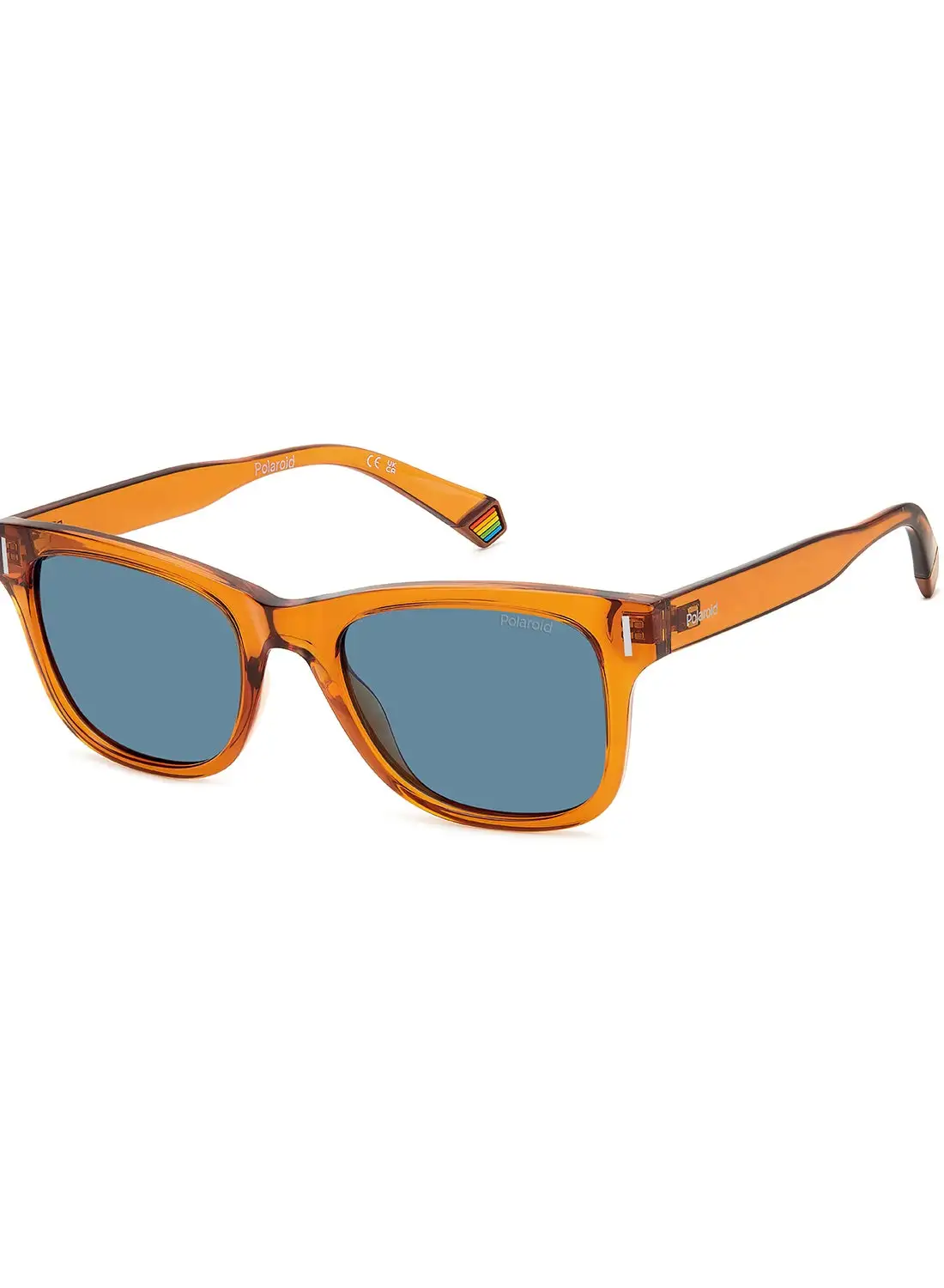 Polaroid Unisex Polarized Rectangular Sunglasses - Pld 6206/S Orange Millimeter - Lens Size: 51 Mm