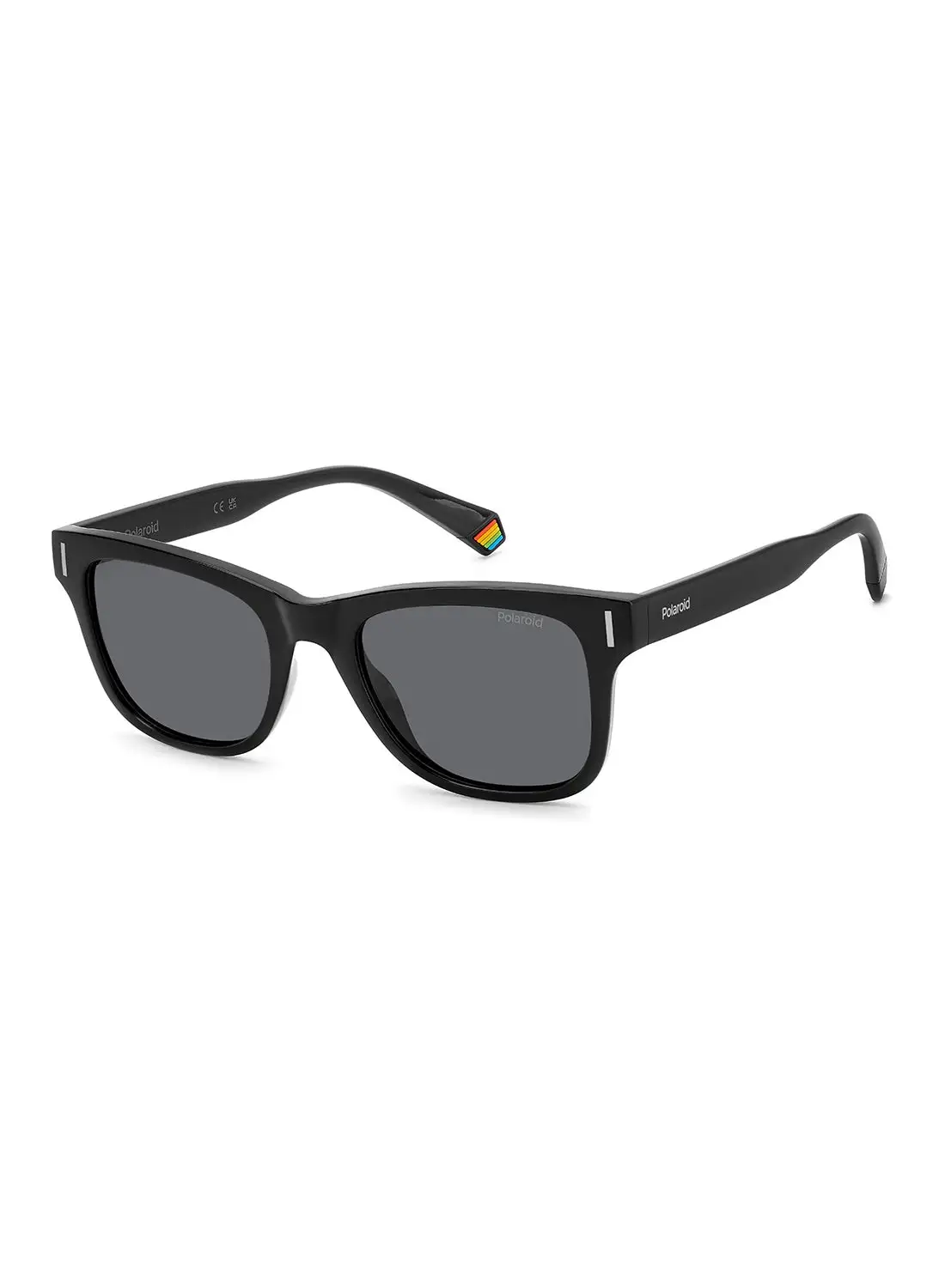 Polaroid Unisex Polarized Rectangular Sunglasses - Pld 6206/S Black Millimeter - Lens Size: 51 Mm