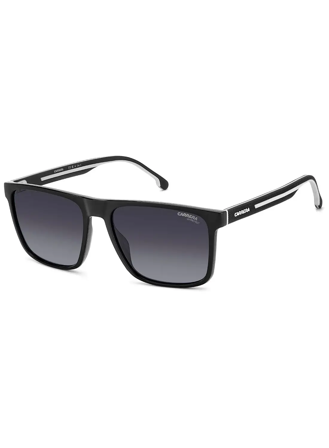 Carrera Men's UV Protection Rectangular Sunglasses - Carrera 8064/S Black Millimeter - Lens Size: 57 Mm