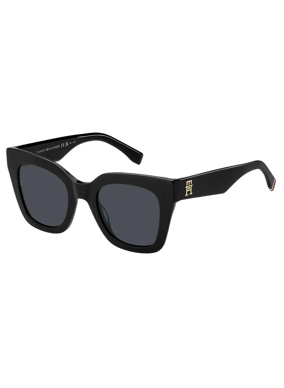 TOMMY HILFIGER Women's UV Protection Square Sunglasses - Th 2051/S Black Millimeter - Lens Size: 50 Mm