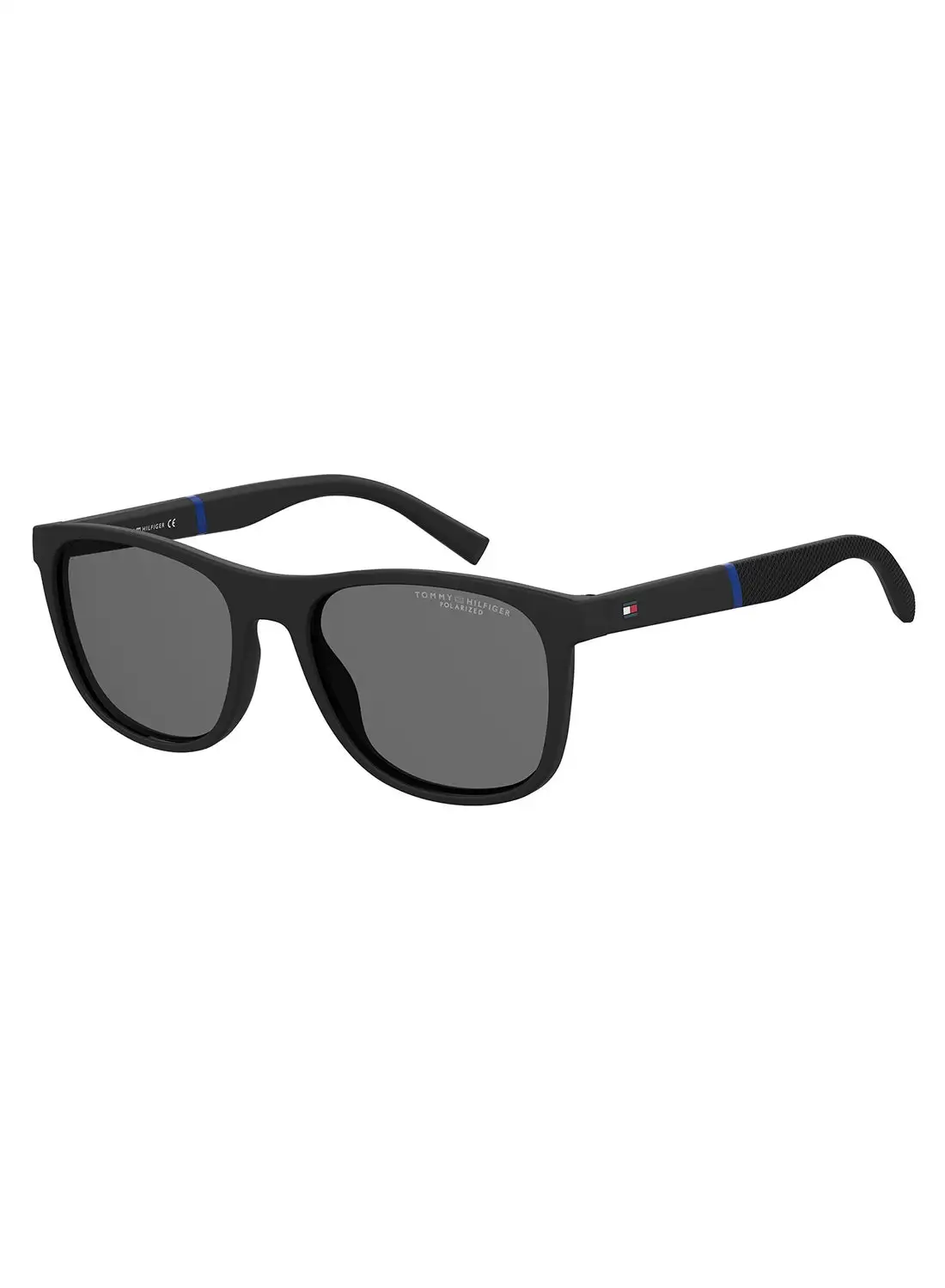 TOMMY HILFIGER Men's Polarized Rectangular Sunglasses - Th 2042/S Black Millimeter - Lens Size: 54 Mm