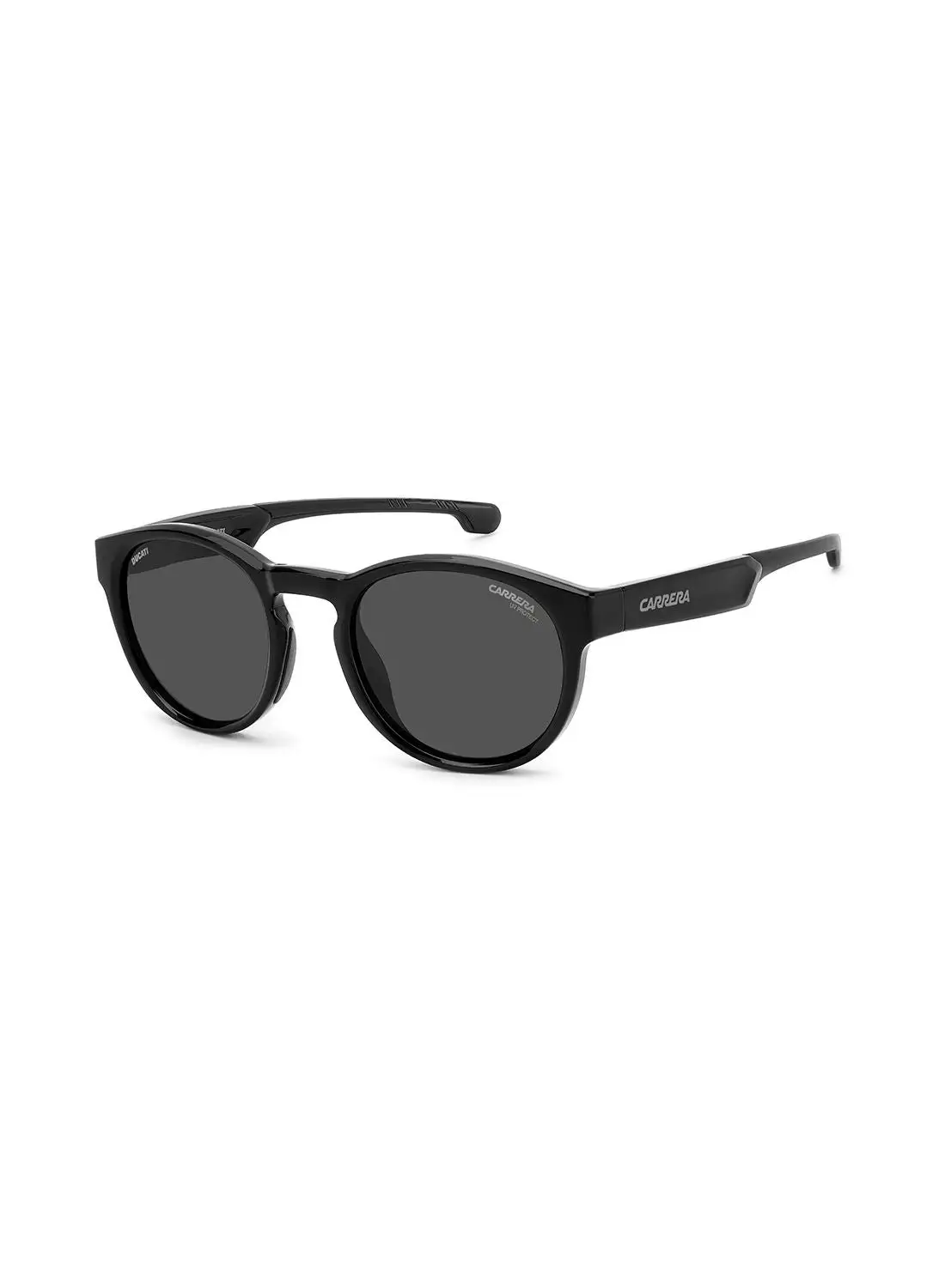 Carrera Men's UV Protection Round Sunglasses - Carduc 012/S Black 51 - Lens Size: 51 Mm