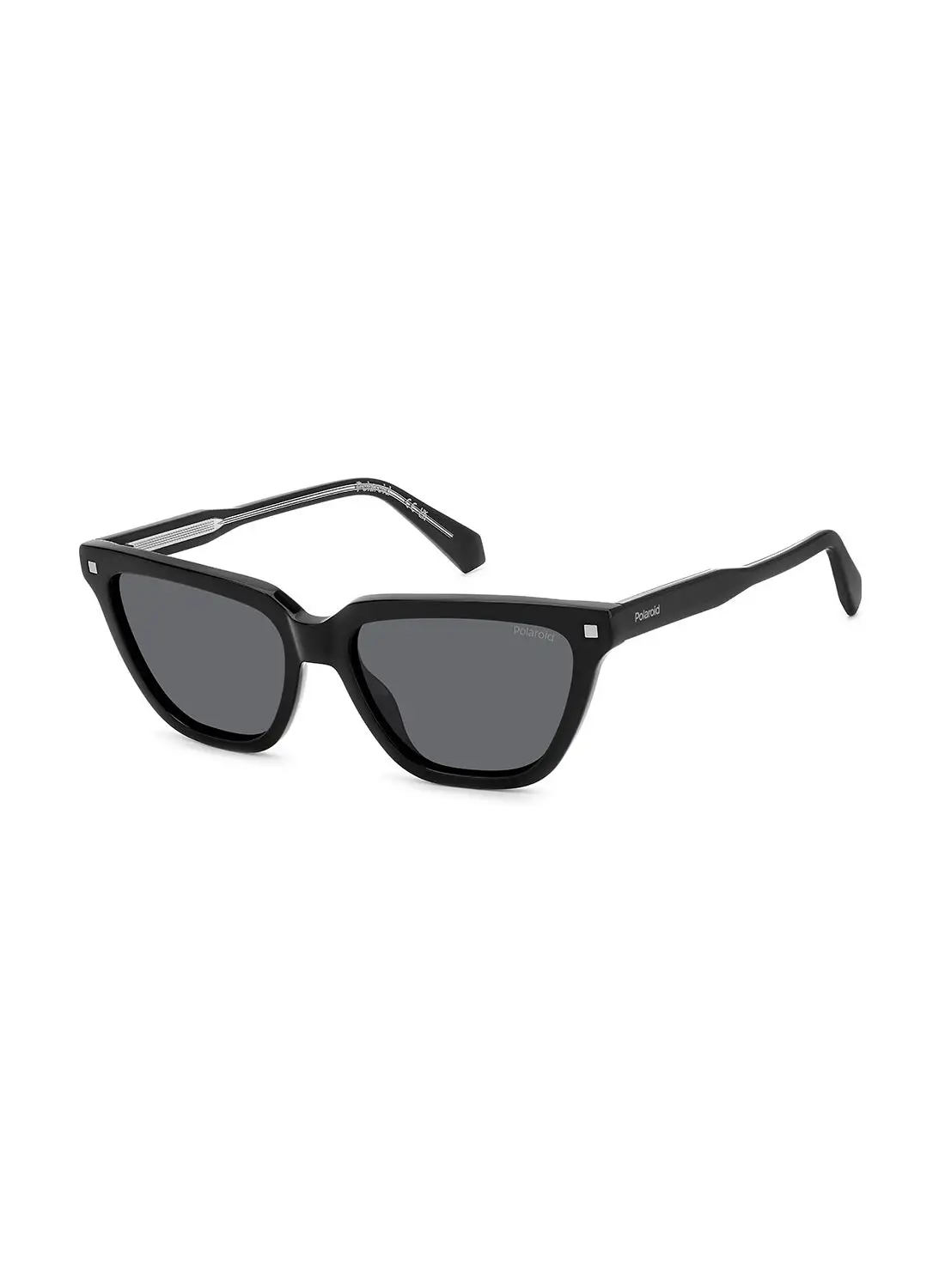 Polaroid Women's Polarized Rectangular Sunglasses - Pld 4157/S/X Black Millimeter - Lens Size: 55 Mm