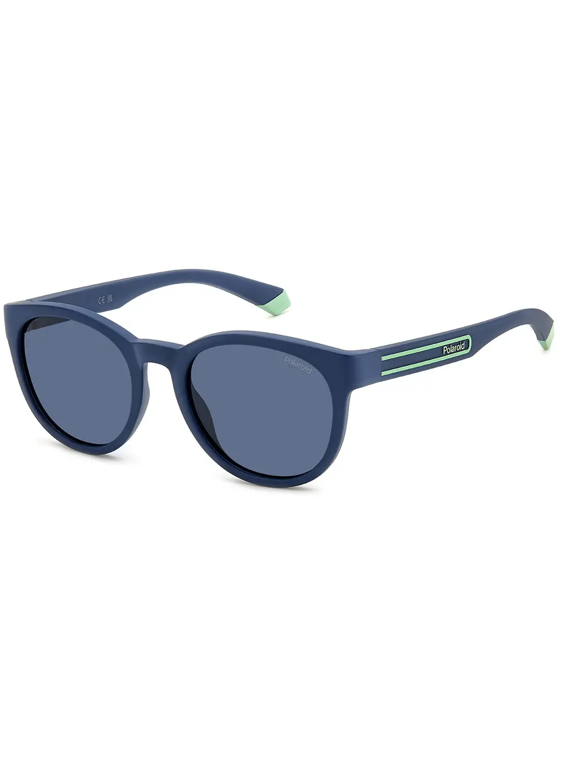 Polaroid Unisex Polarized Oval Sunglasses - Pld 2150/S Blue Millimeter - Lens Size: 52 Mm