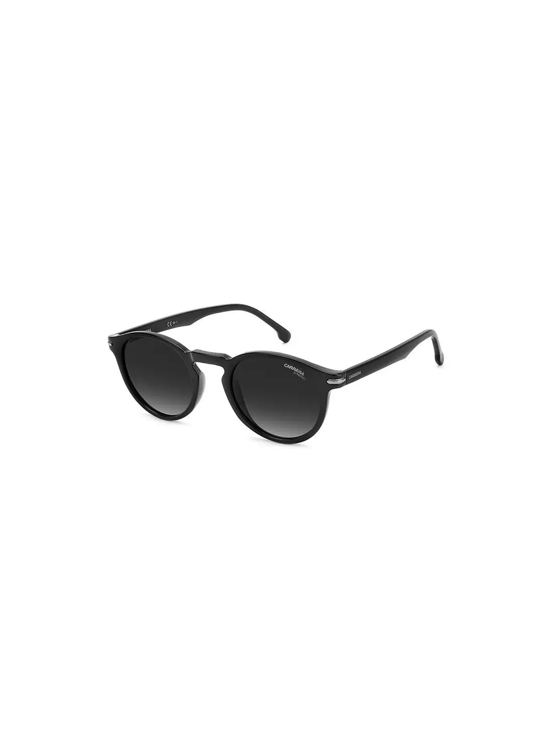 كاريرا نظارة شمسية دائرية للحماية من الأشعة فوق البنفسجية للجنسين - Carrera 301/S Black 50 - مقاس العدسة: 50 ملم