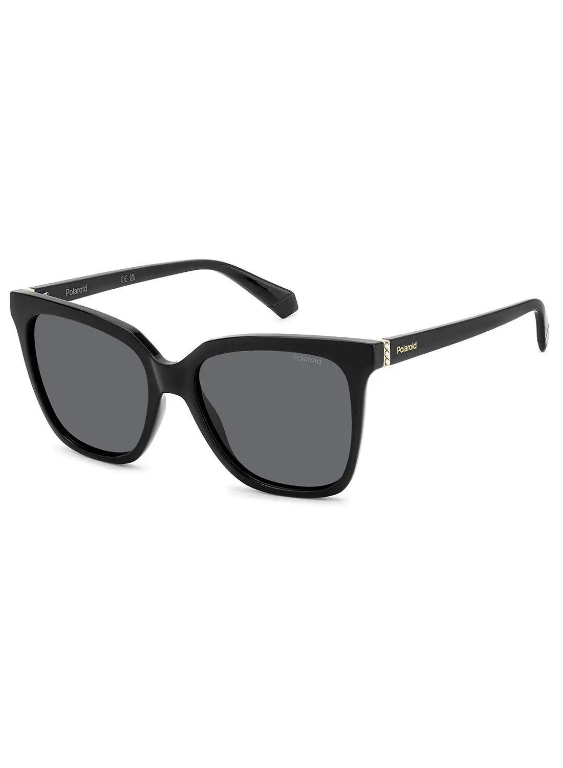 Polaroid Women's Polarized Square Sunglasses - Pld 4155/S/X Black Millimeter - Lens Size: 55 Mm