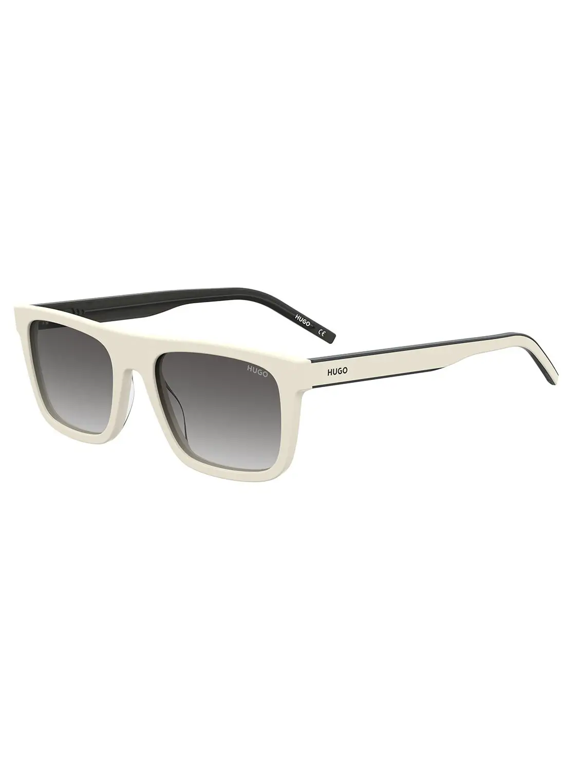 HUGO Unisex UV Protection Rectangular Sunglasses - Hg 1297/S White Millimeter - Lens Size: 54 Mm