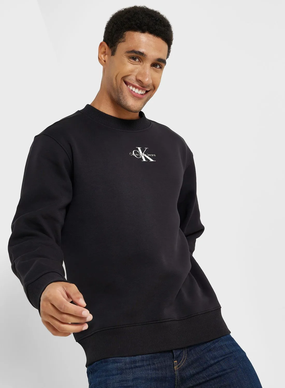 Calvin Klein Jeans Logo Crew Neck Sweatshirt