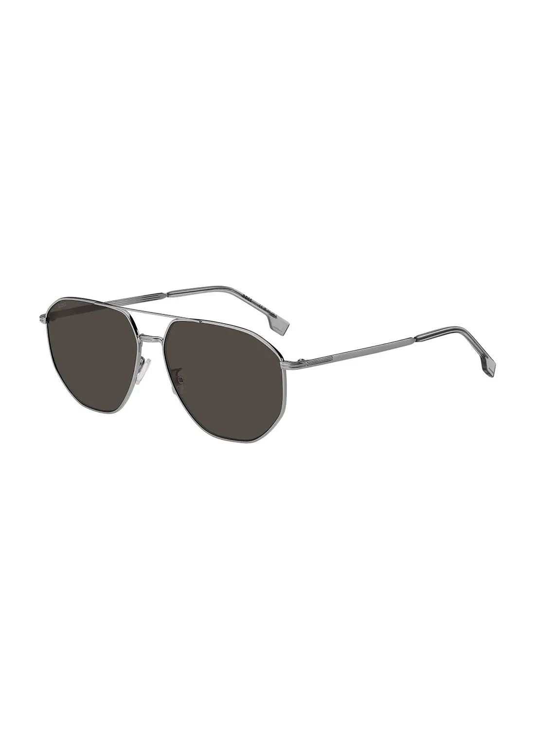 HUGO BOSS Men's UV Protection Navigator Sunglasses - Boss 1612/F/Sk Grey Millimeter - Lens Size: 61 Mm
