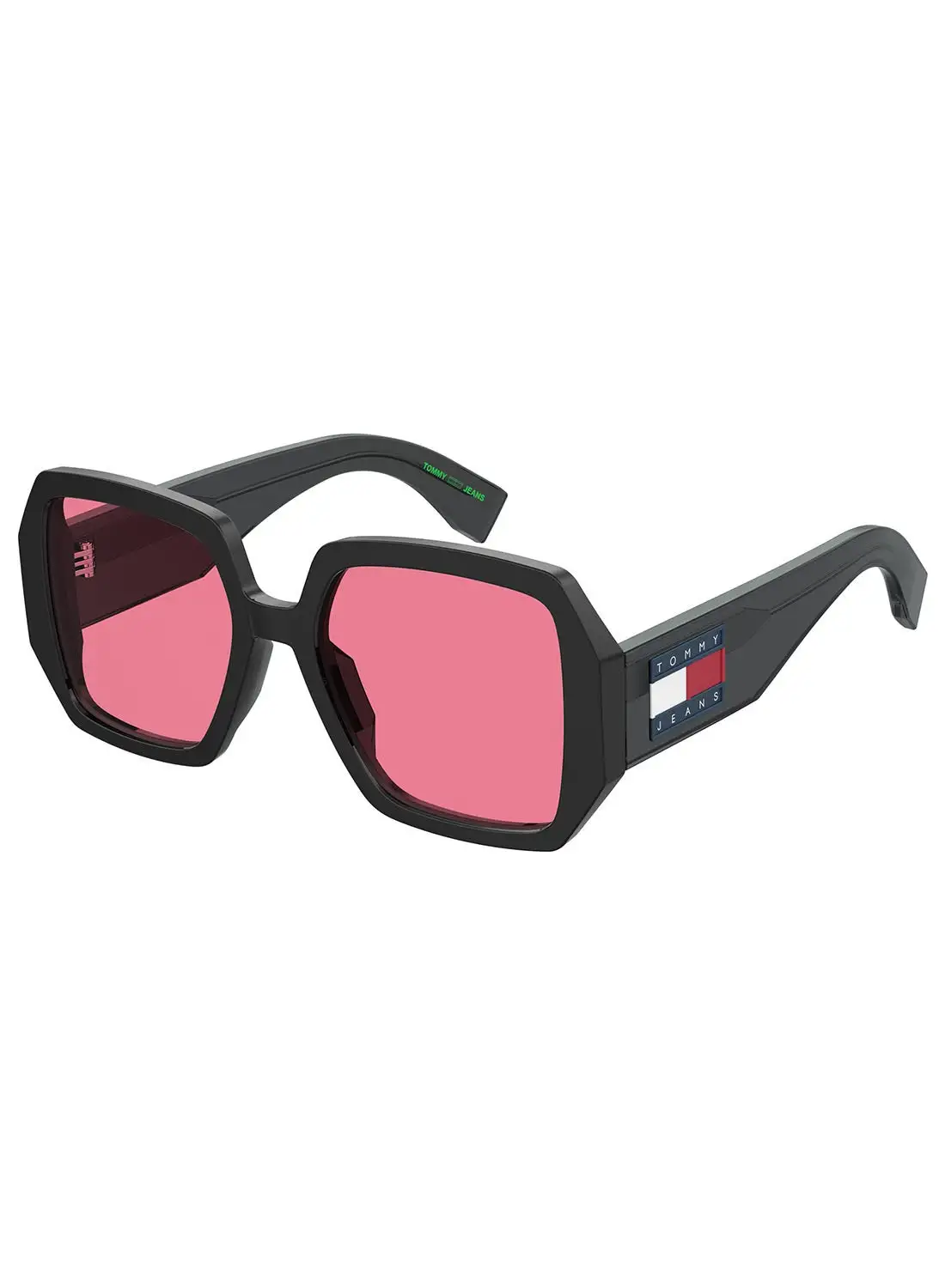 TOMMY HILFIGER Unisex UV Protection Square Sunglasses - Tj 0095/G/S Black Millimeter - Lens Size: 55 Mm