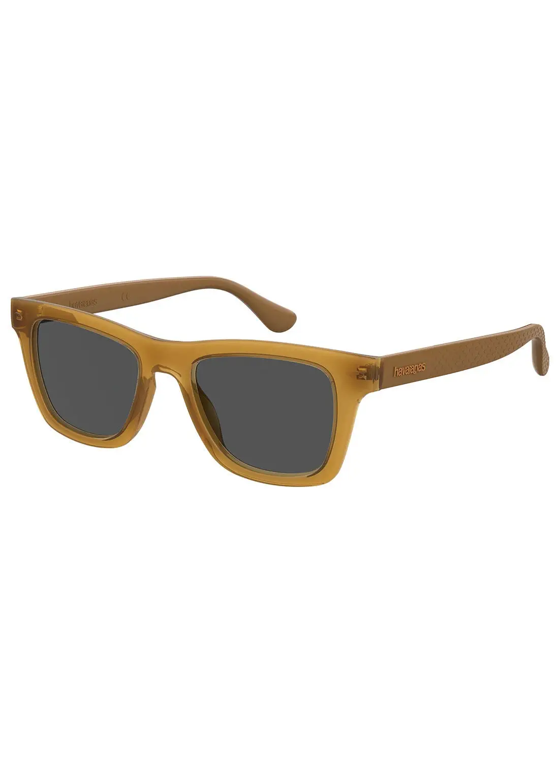 havaianas Unisex UV Protection Square Sunglasses - Aracati Honey Gd 51 - Lens Size: 51 Mm
