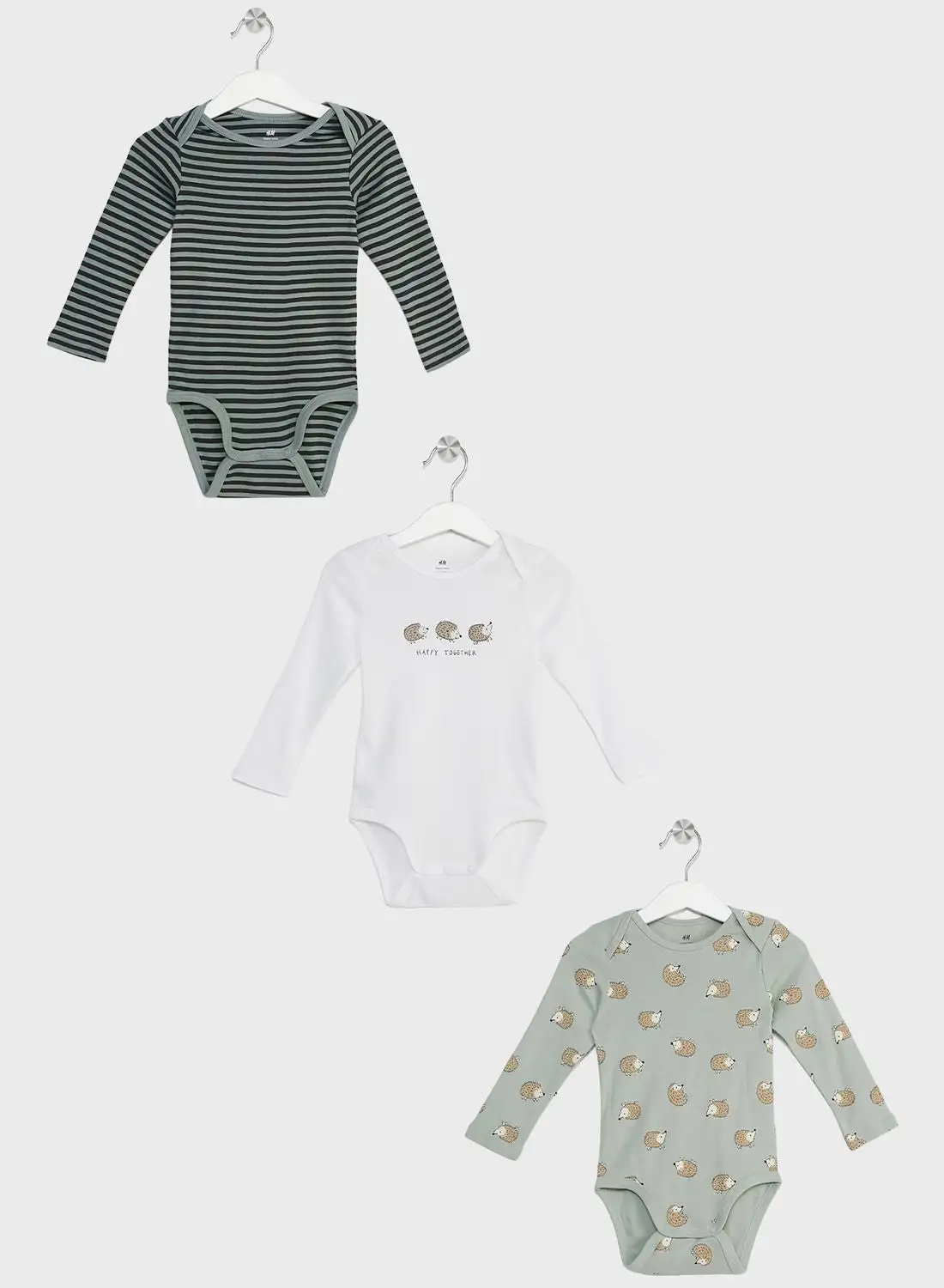H&M Infant 3 Pack Assorted Bodysuits