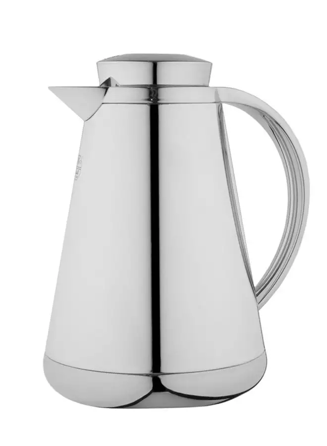 Alsaif Hala Coffee And Tea Vacuum Flask   1.0 Liter Chrome