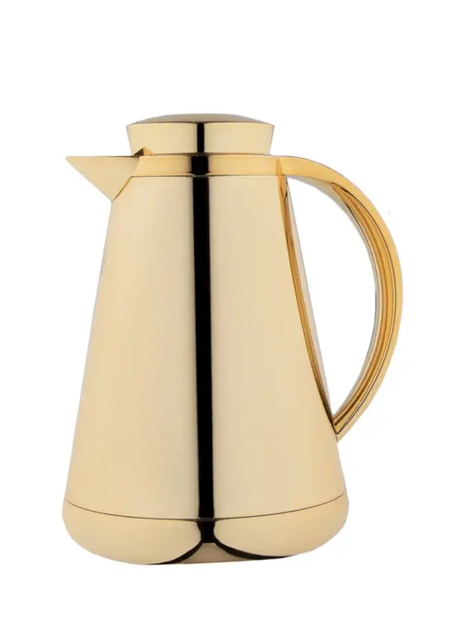 Alsaif Hala Coffee And Tea Vacuum Flask   1.0 Liter Gold
