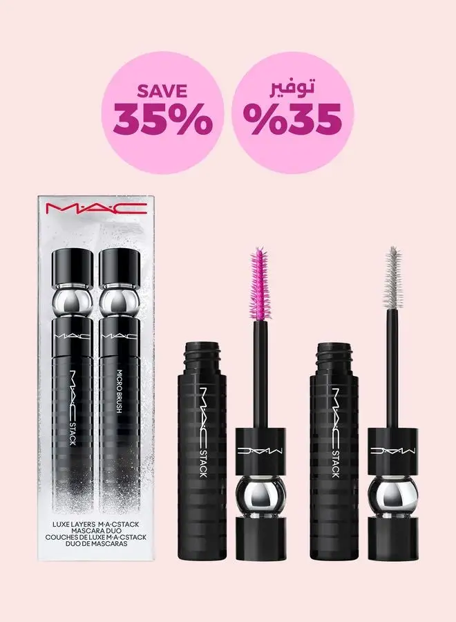 MAC Cosmetics Luxe Layers MACStack Mascara Duo, Savings 35%