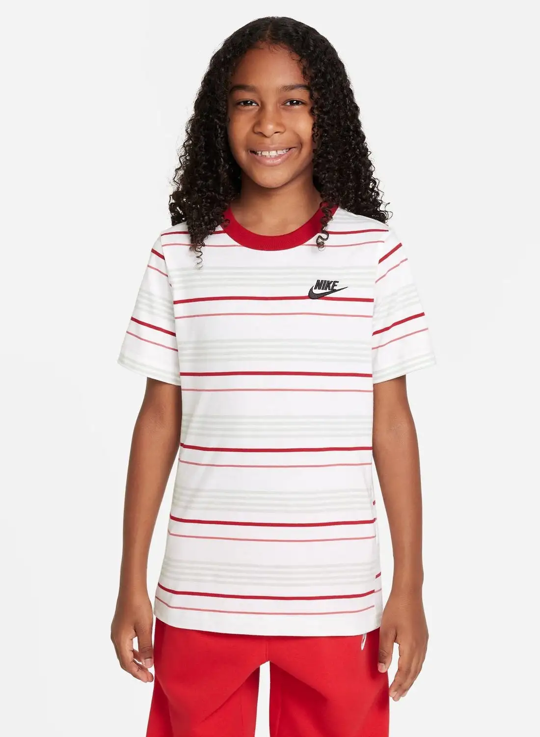 Nike Youth Nsw T-Shirt Club Stripe