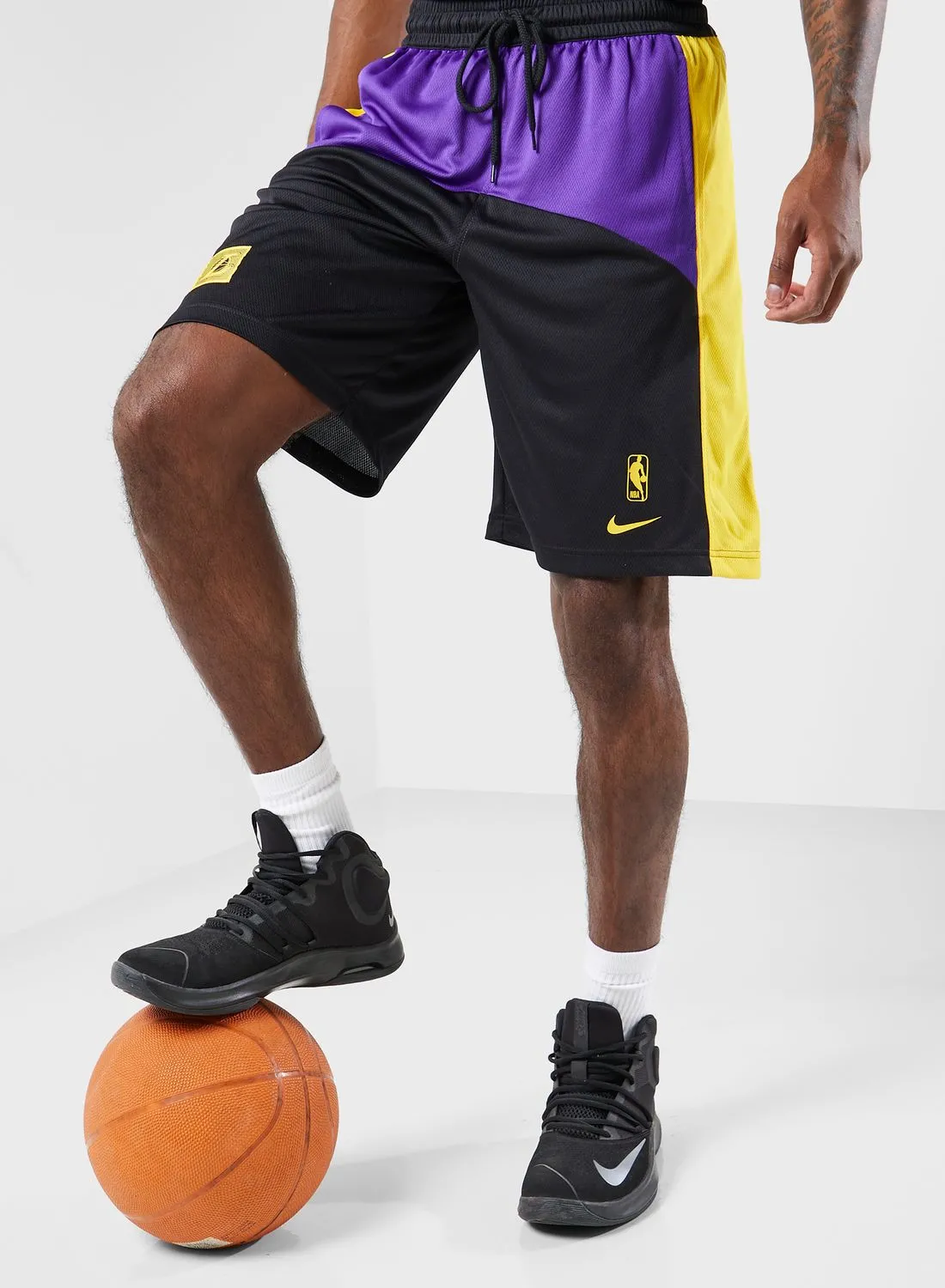Nike Los Angeles Lakers Dri-Fit Starts Shorts