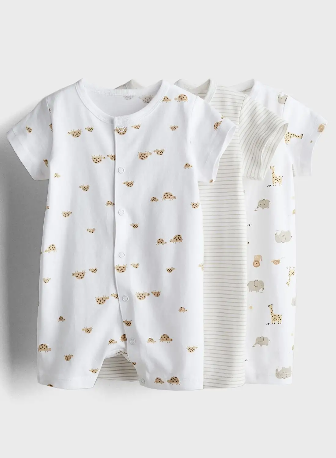مجموعة ملابس نوم مطبوعة للأطفال من H&M مكونة من 3 قطع