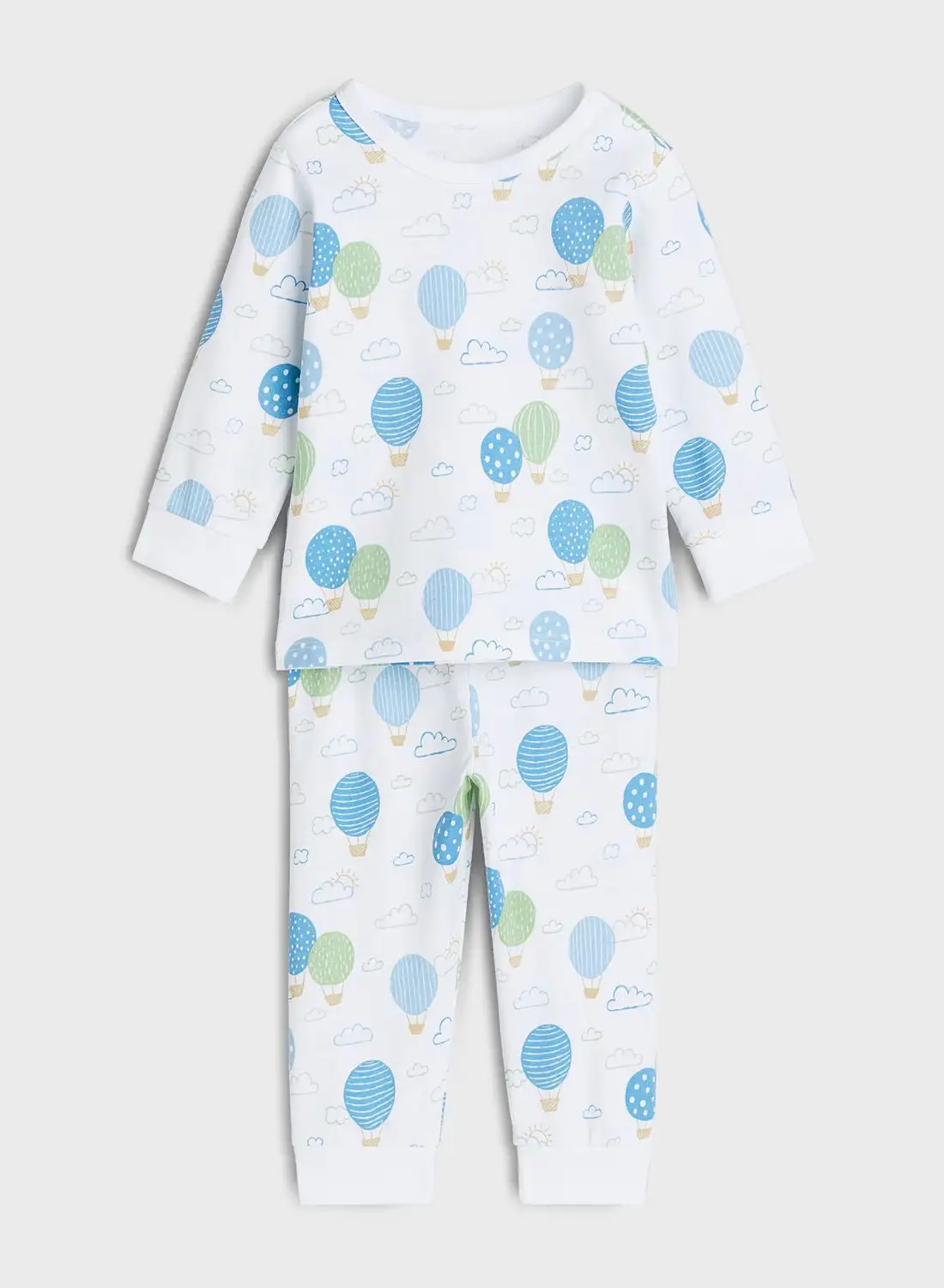 H&M Kids Crew Neck Printed T-Shirt & Pyjama Set