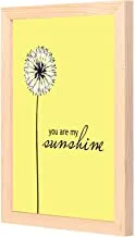 LOWHA you are my sunshine yellow Wall Art with Pan Wood framed Ready to hang for home, bed room, office living room Home decor hand made wooden color 23 x 33cm By LOWHA