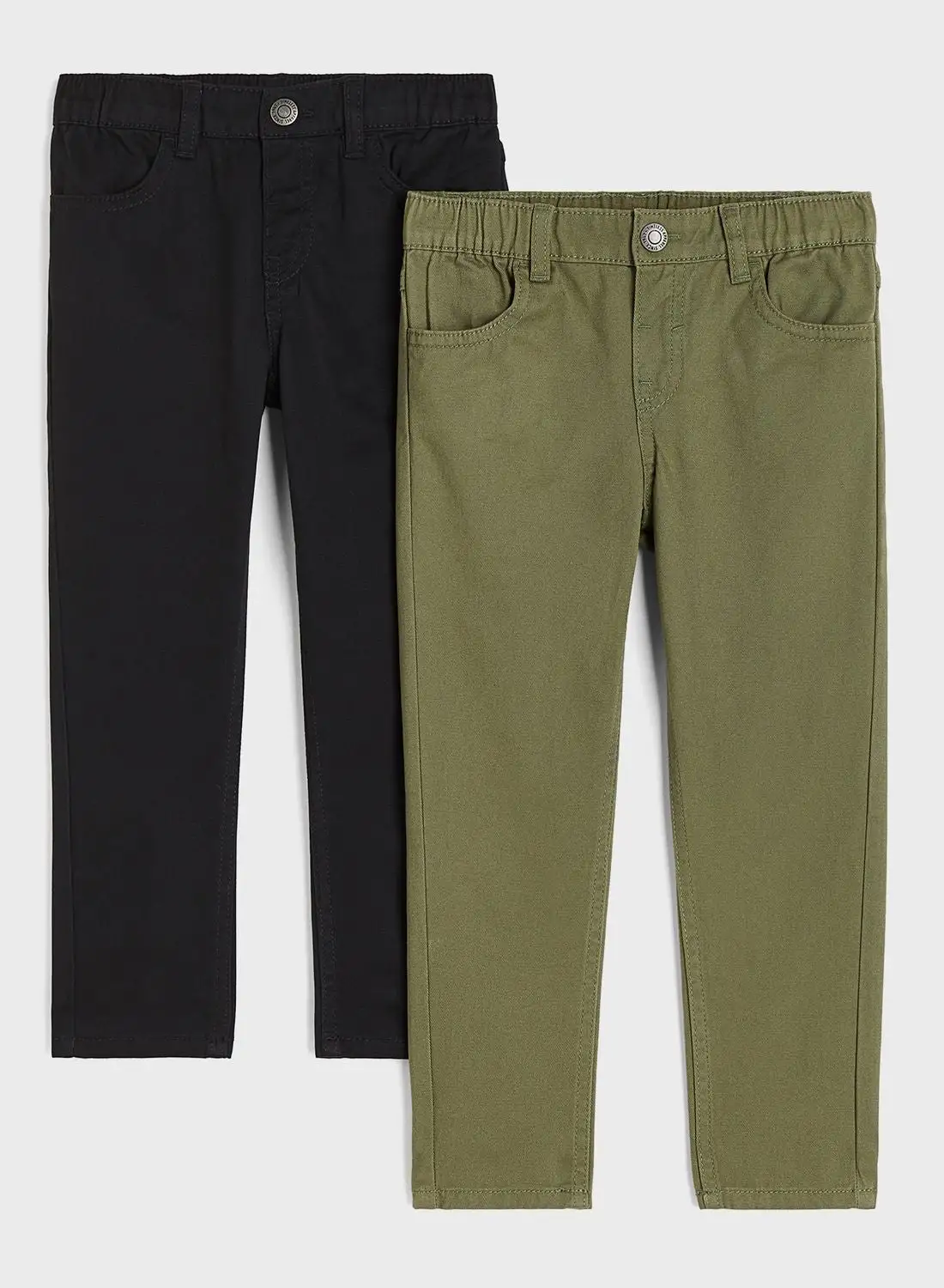 H&M Kids  Relaxed Tapered Fit 2-Pack Trousers