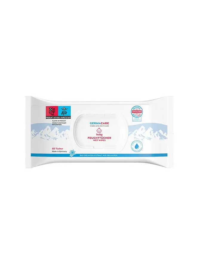 Germacare 60- Pieces Baby Wet Wipes