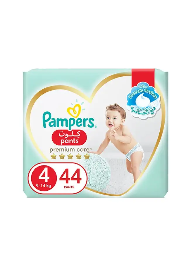 Pampers Premium Care Pants Diapers Size 4 Jumbo Pack 44 Count