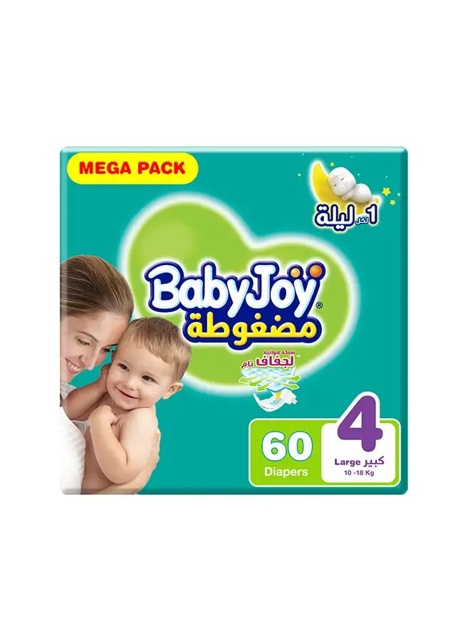 BabyJoy Pack Of 60 Diapers Mega Large