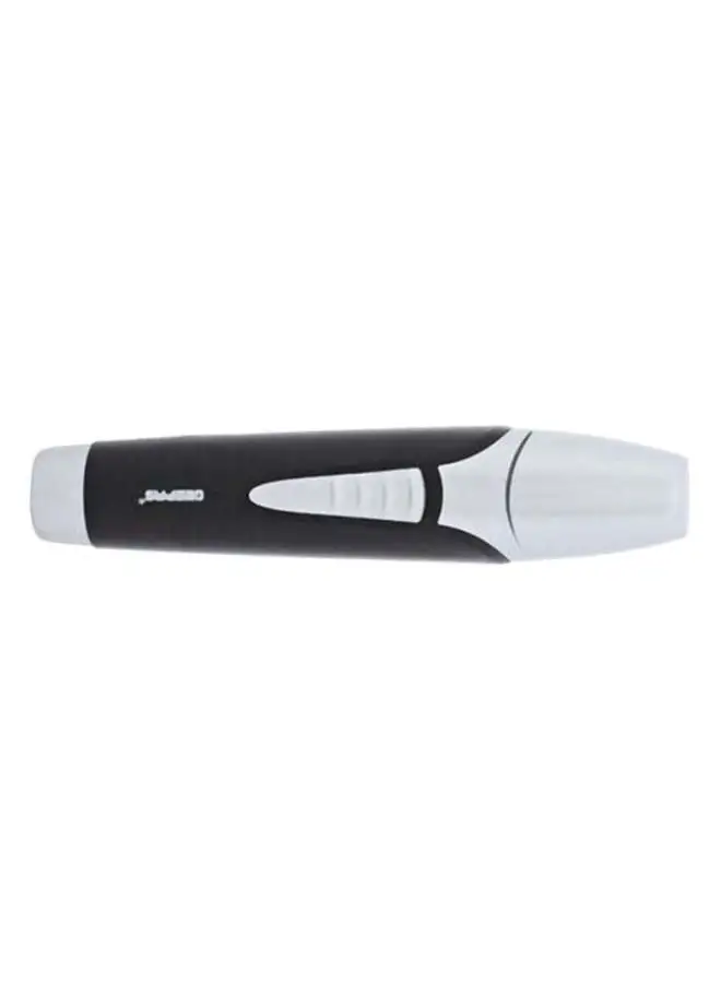 GEEPAS Rechargeable Nose Trimmer Black/White 14.2 x 3.4cm