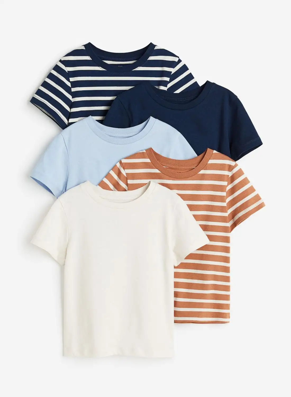 H&M Kids 5-Pack Cotton T-Shirts