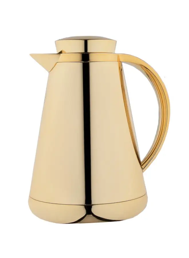 Alsaif Hala Coffee And Tea Vacuum Flask   1.3 Liter Gold