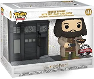 Funko Pop - Deluxe - Harry Potter's Wizarding World - Rubeus Hagrid with The Leaky Couldron (Special Edition) #141, Mutlicolor, FUN58134