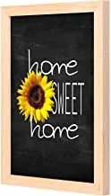 LOWHA Home sweet home Wall Art with Pan Wood framed Ready to hang for home, bed room, office living room Home decor hand made wooden color 23 x 33cm By LOWHA